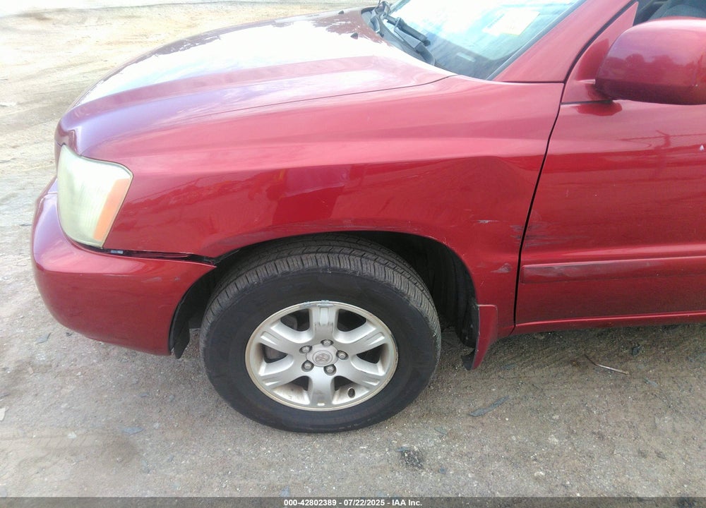2002 TOYOTA HIGHLANDER VIN: JTEHF21A220062289