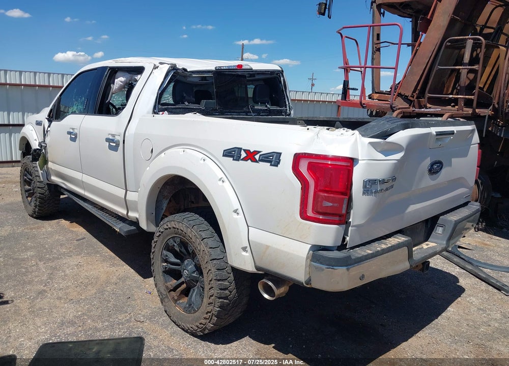 2016 FORD F-150 LARIAT VIN: 1FTEW1EF6GKE93401
