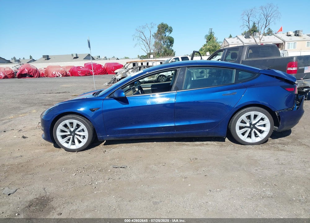 2022 TESLA MODEL 3 LONG RANGE DUAL MOTOR ALL-WHEEL DRIVE VIN: 5YJ3E1EBXNF187545