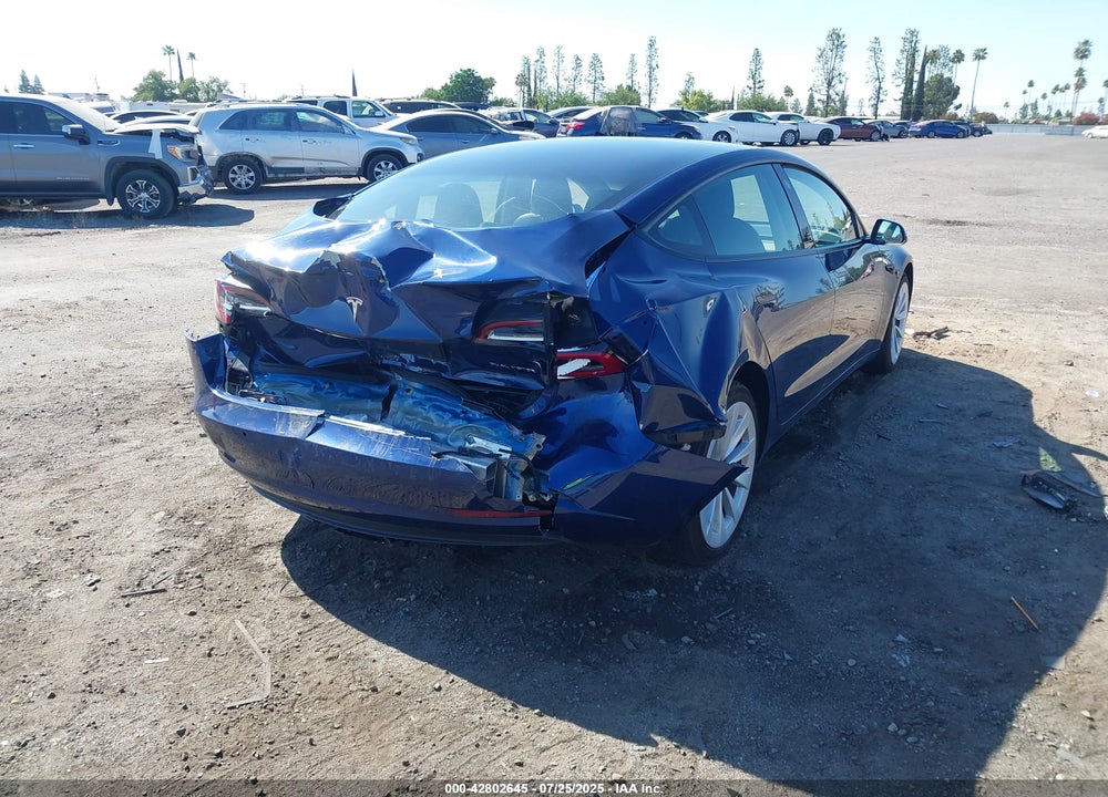 2022 TESLA MODEL 3 LONG RANGE DUAL MOTOR ALL-WHEEL DRIVE VIN: 5YJ3E1EBXNF187545
