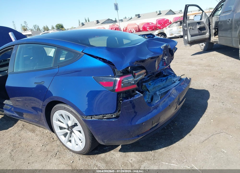 2022 TESLA MODEL 3 LONG RANGE DUAL MOTOR ALL-WHEEL DRIVE VIN: 5YJ3E1EBXNF187545