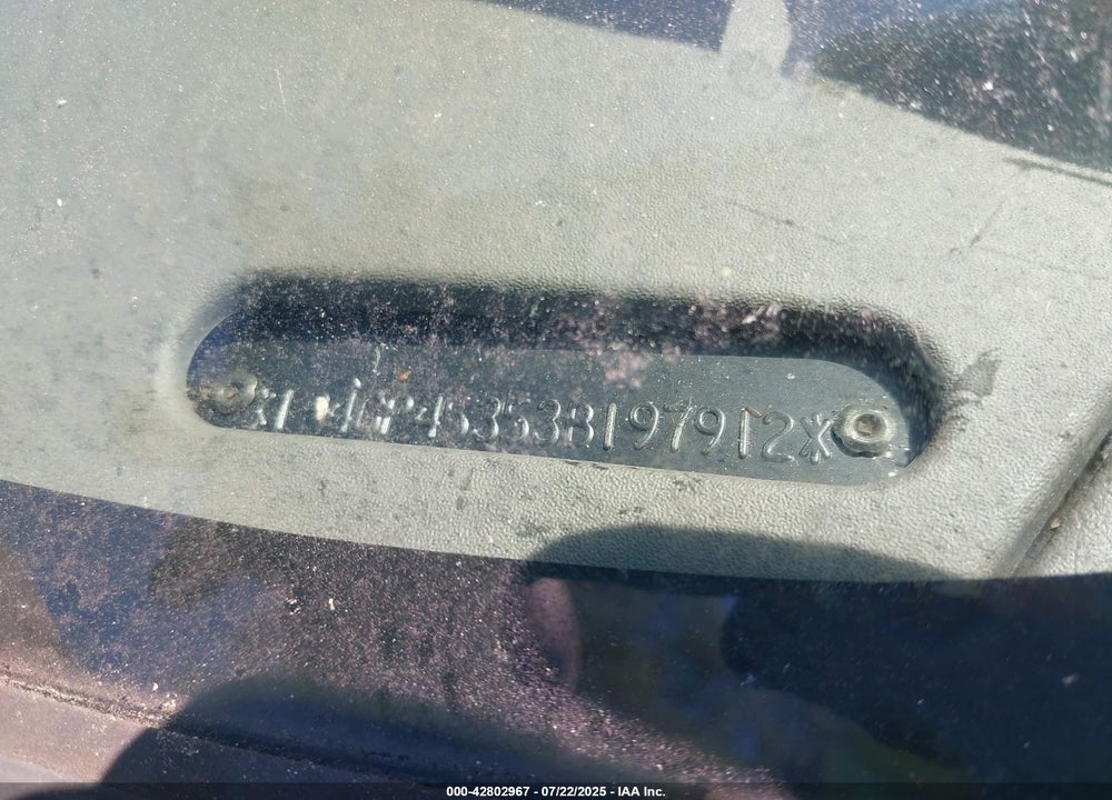 2003 DODGE CARAVAN VIN: 1D4GP45353B197912
