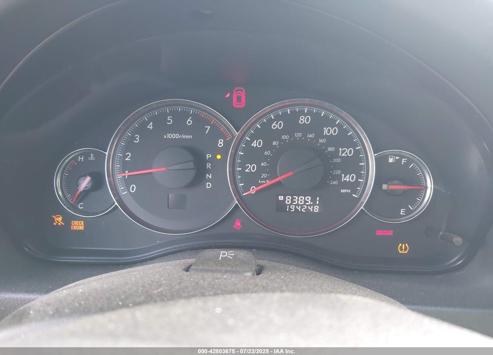 2009 SUBARU LEGACY VIN: 4S3BL616497234930