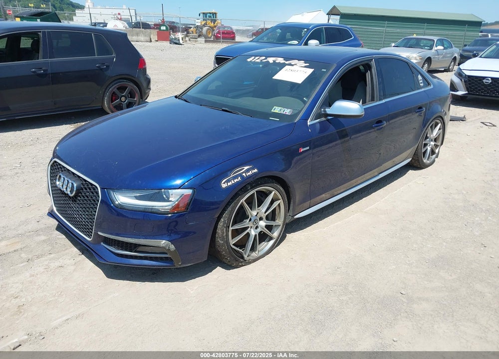 2013 AUDI S4 VIN: WAUDGAFL3DA202655