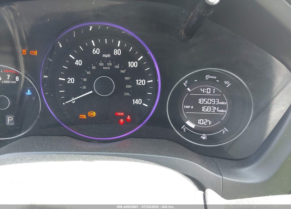 2016 HONDA HR-V LX VIN: 3CZRU5H31GM730363