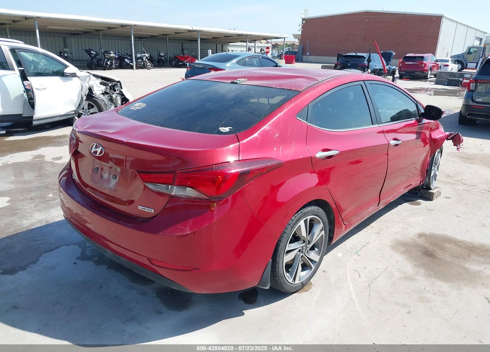 2016 HYUNDAI ELANTRA VIN: KMHDH4AE5GU598628