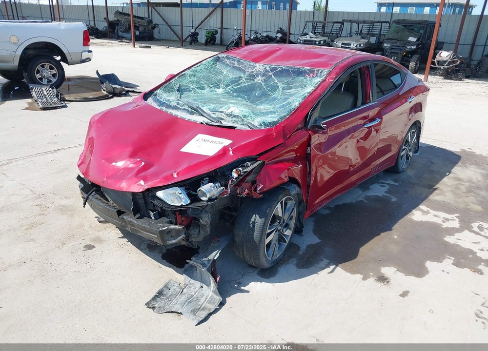 2016 HYUNDAI ELANTRA VIN: KMHDH4AE5GU598628