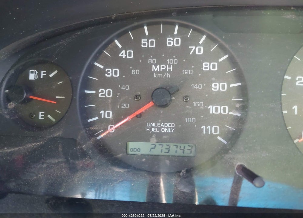 2000 NISSAN FRONTIER SE-V6/XE-V6 VIN: 1N6ED27TXYC422998