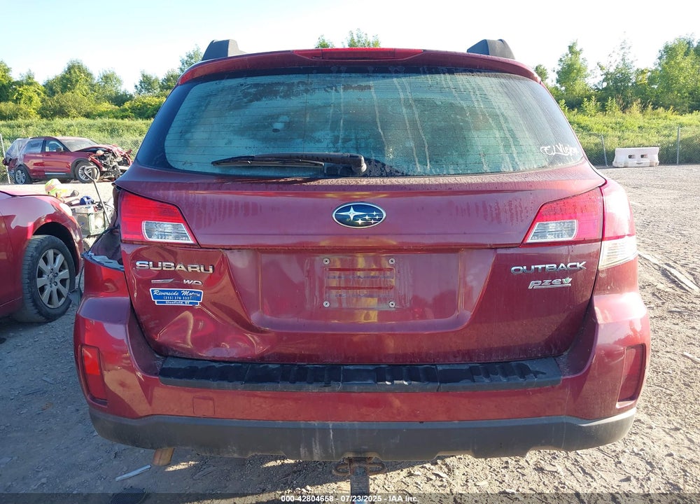 2012 SUBARU OUTBACK VIN: 4S4BRBAC6C3221314