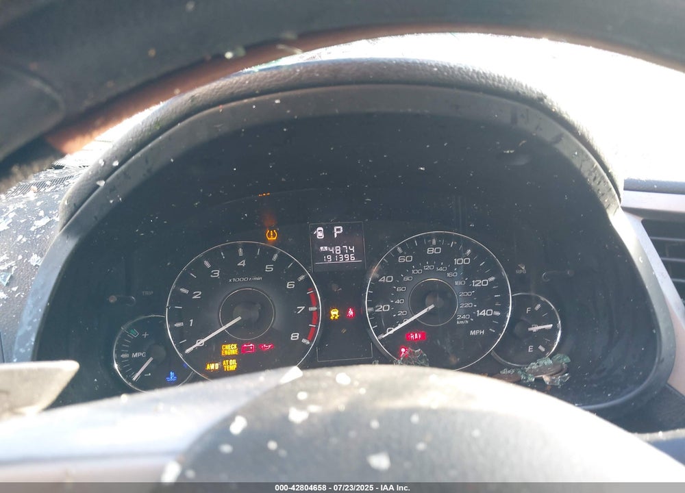 2012 SUBARU OUTBACK VIN: 4S4BRBAC6C3221314