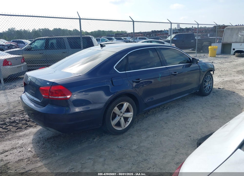 2013 VOLKSWAGEN PASSAT VIN: 1VWBP7A33DC053900