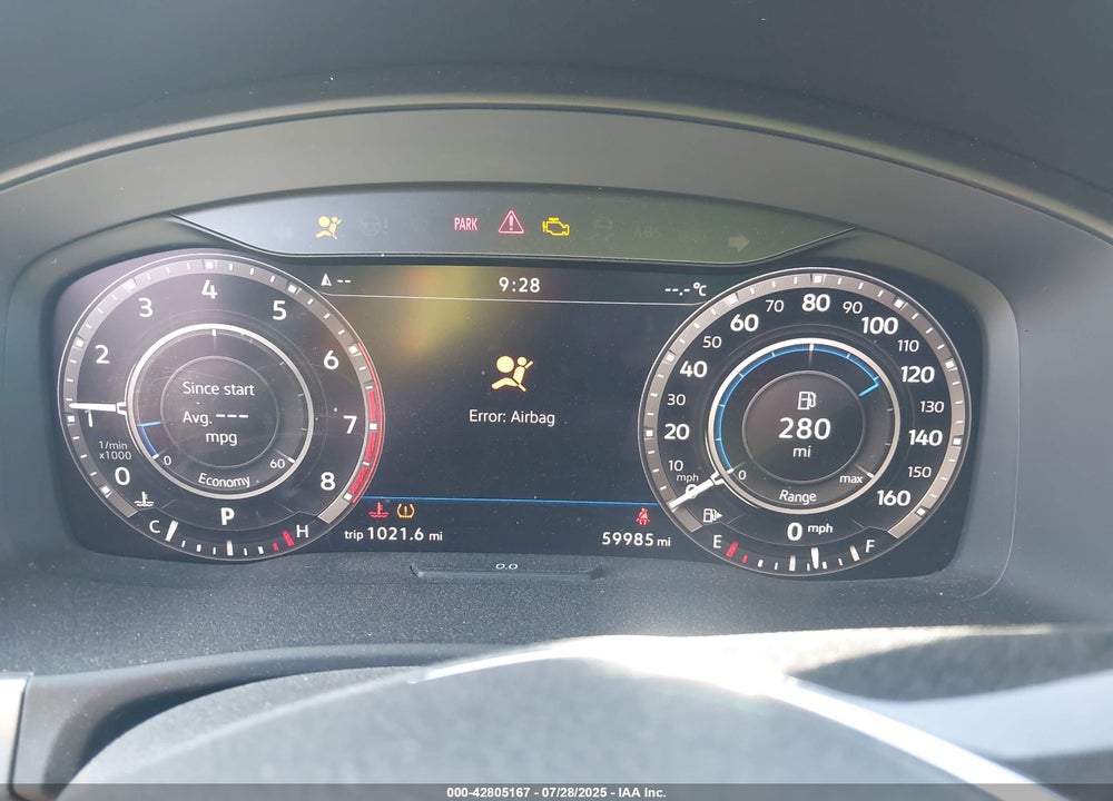 2019 VOLKSWAGEN ATLAS 3.6L V6 SEL VIN: 1V2MR2CA9KC515313