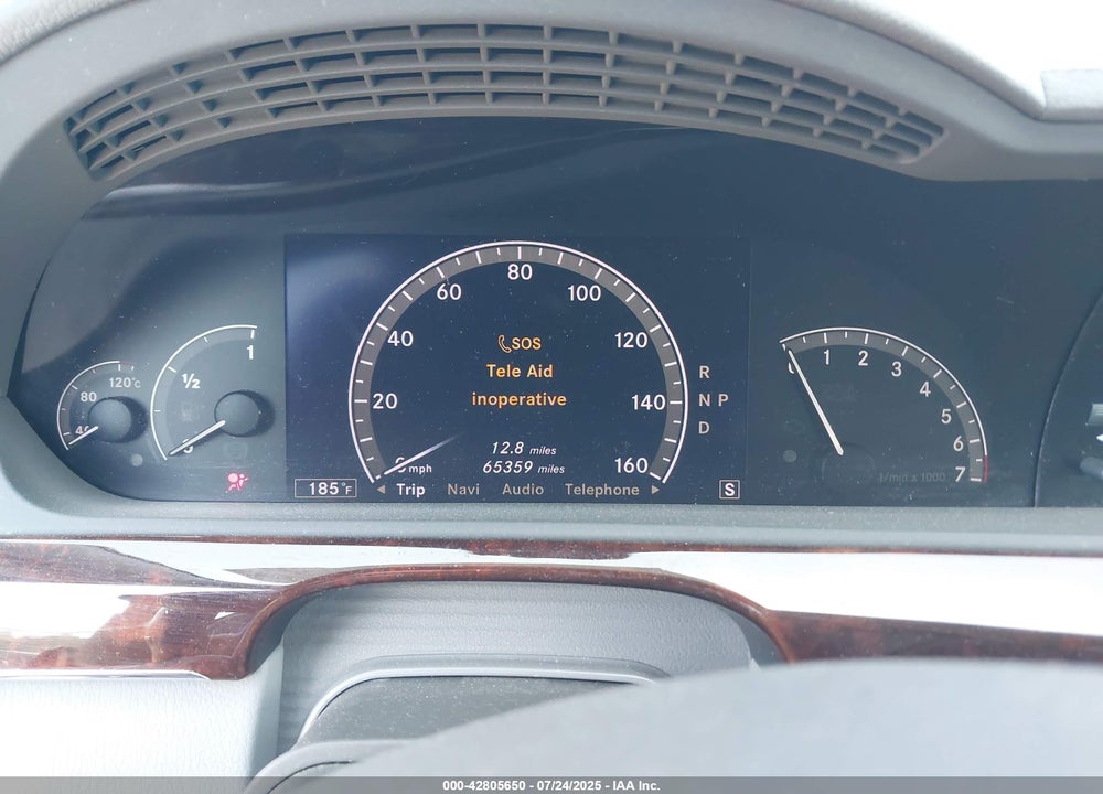 2007 MERCEDES-BENZ S CLASS VIN: WDDNG86X57A125719