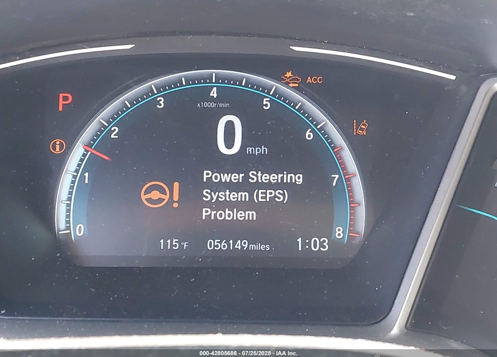 2019 HONDA CIVIC EX VIN: 19XFC1F36KE210766
