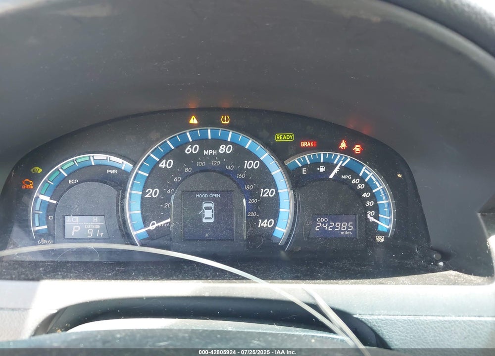 2012 TOYOTA CAMRY HYBRID VIN: 4T1BD1FK9CU055650