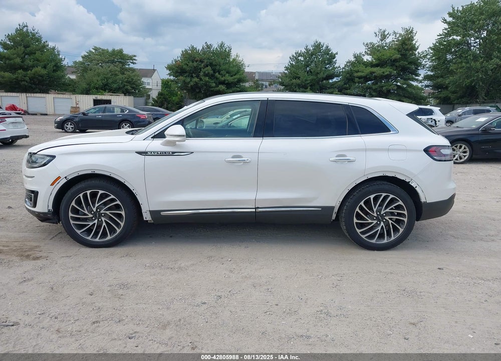 2019 LINCOLN NAUTILUS VIN: 2LMPJ8L98KBL22522