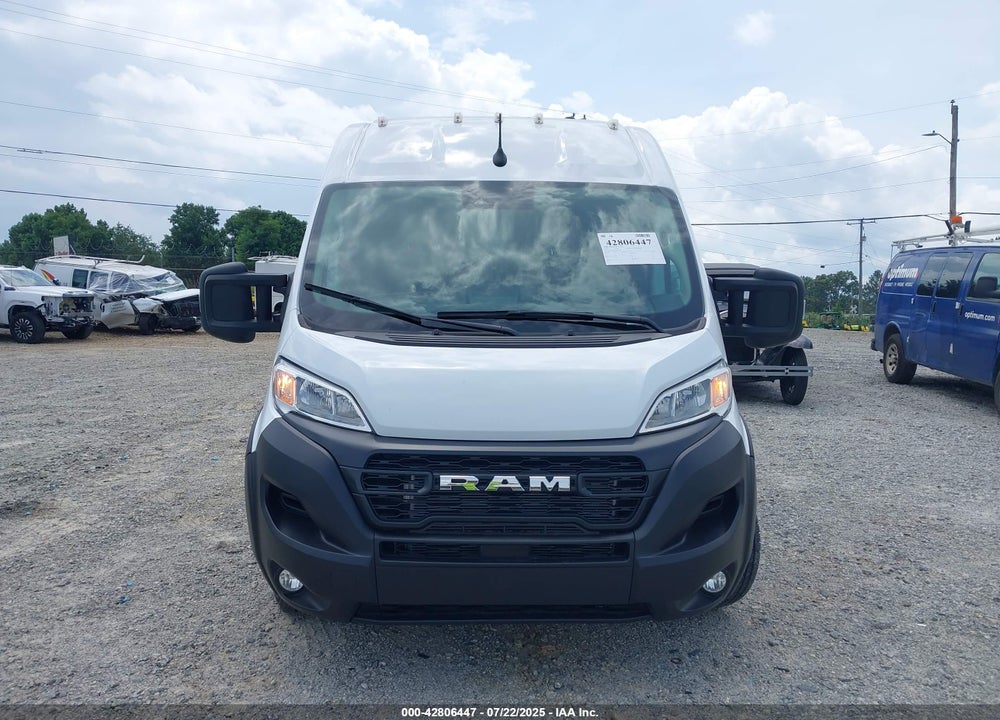 2023 RAM PROMASTER 2500 HIGH ROOF 159 WB VIN: 3C6LRVDG7PE542390