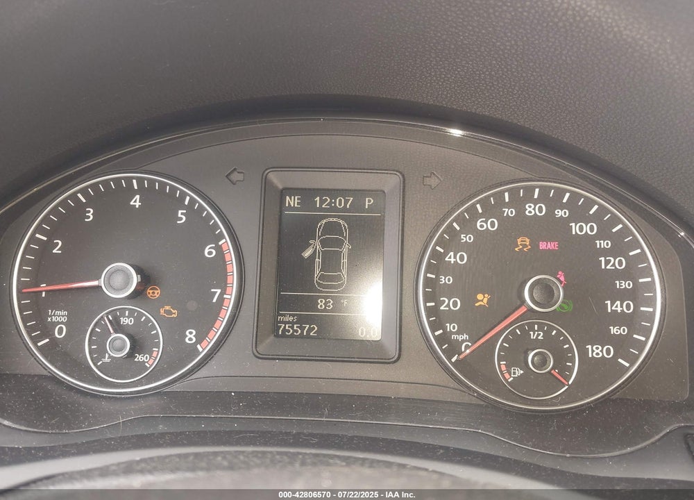 2012 VOLKSWAGEN EOS VIN: WVWBW7AH7CV001724
