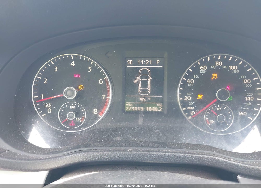 2012 VOLKSWAGEN PASSAT 2.5L SE VIN: 1VWBH7A35CC098848