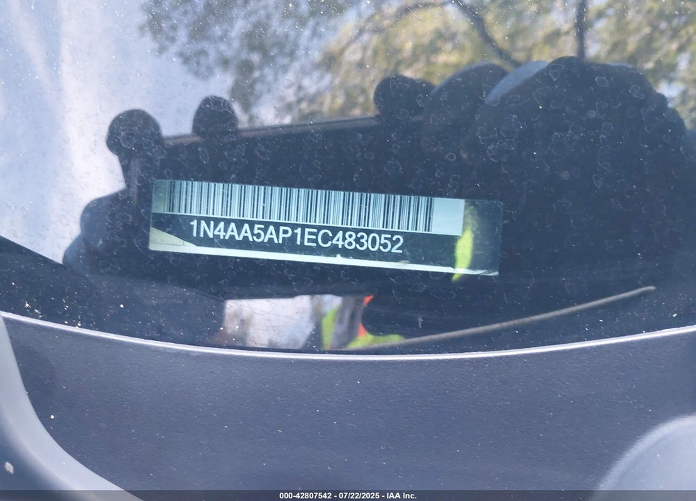 2014 NISSAN MAXIMA VIN: 1N4AA5AP1EC483052