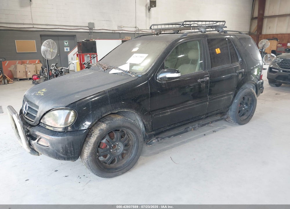 2002 MERCEDES-BENZ ML 500 VIN: 4JGAB75E22A308937