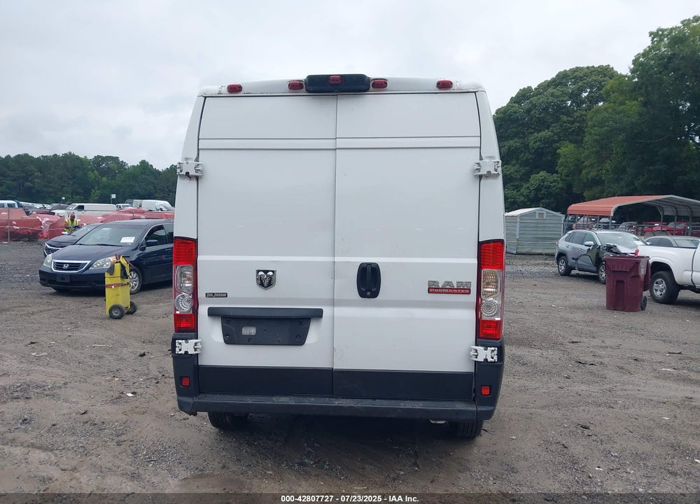 2019 RAM PROMASTER 2500 HIGH ROOF 136 WB VIN: 3C6TRVCG6KE510685