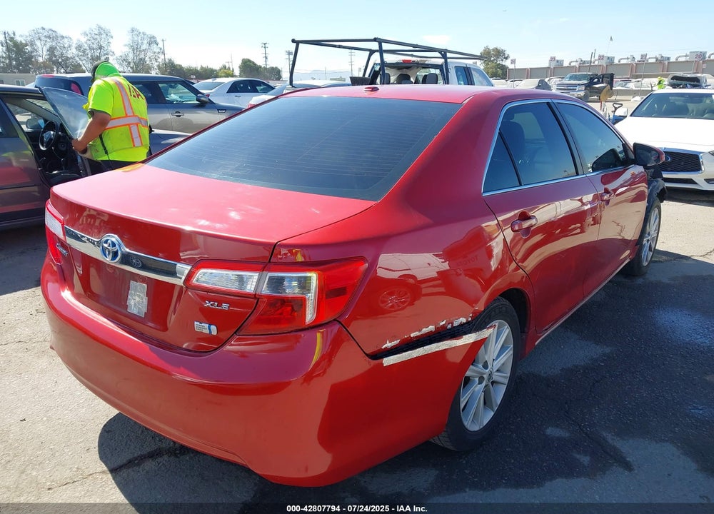 2012 TOYOTA CAMRY HYBRID XLE VIN: 4T1BD1FKXCU008496
