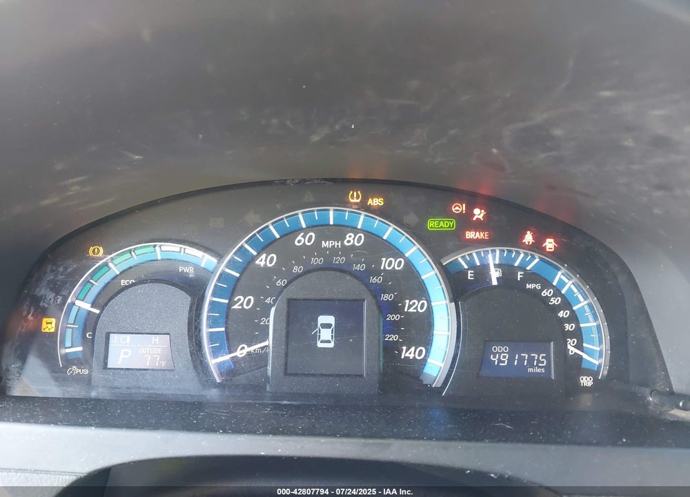2012 TOYOTA CAMRY HYBRID XLE VIN: 4T1BD1FKXCU008496