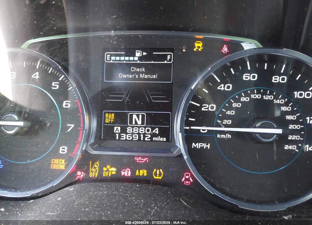 2017 SUBARU FORESTER VIN: JF2SJAWC8HH450555