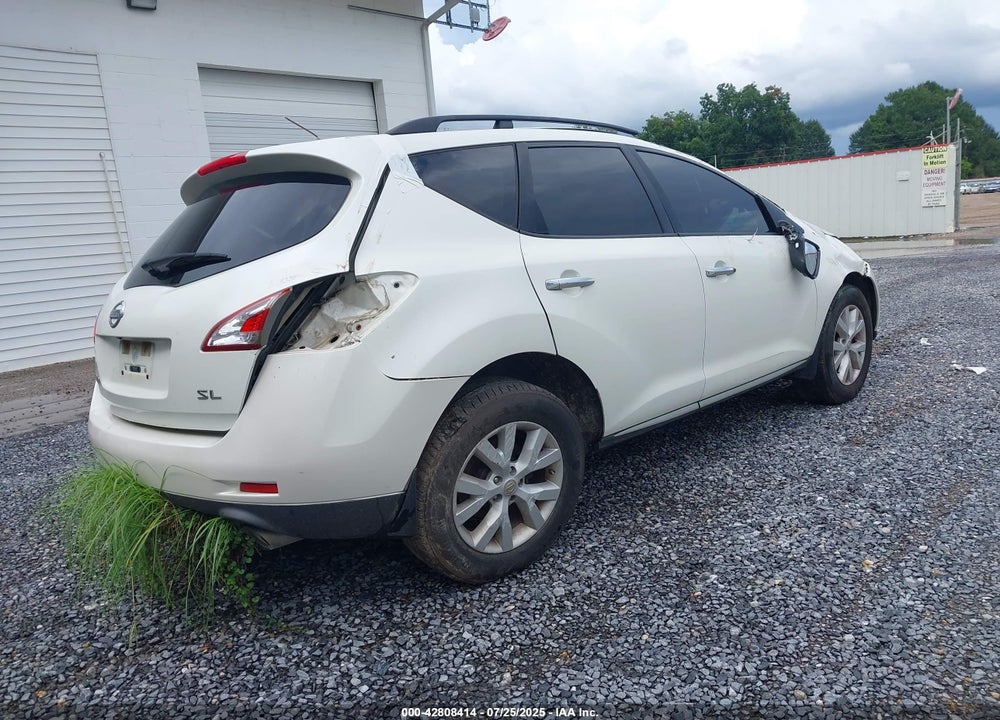2012 NISSAN MURANO VIN: JN8AZ1MU6CW108724