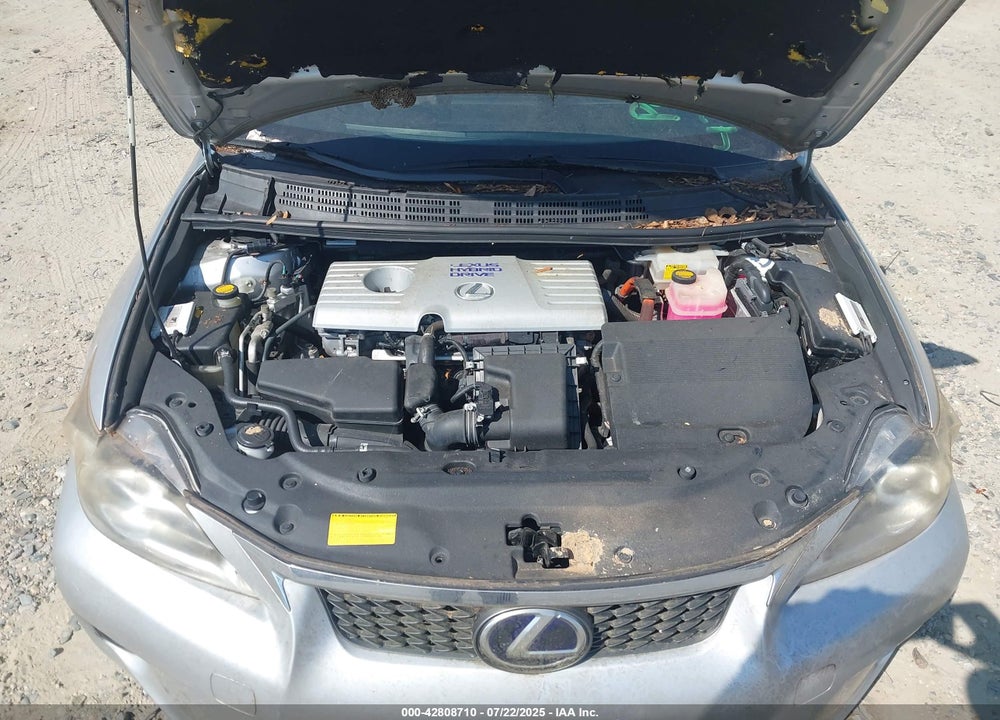 2012 LEXUS CT200H VIN: JTHKD5BH9C2058306