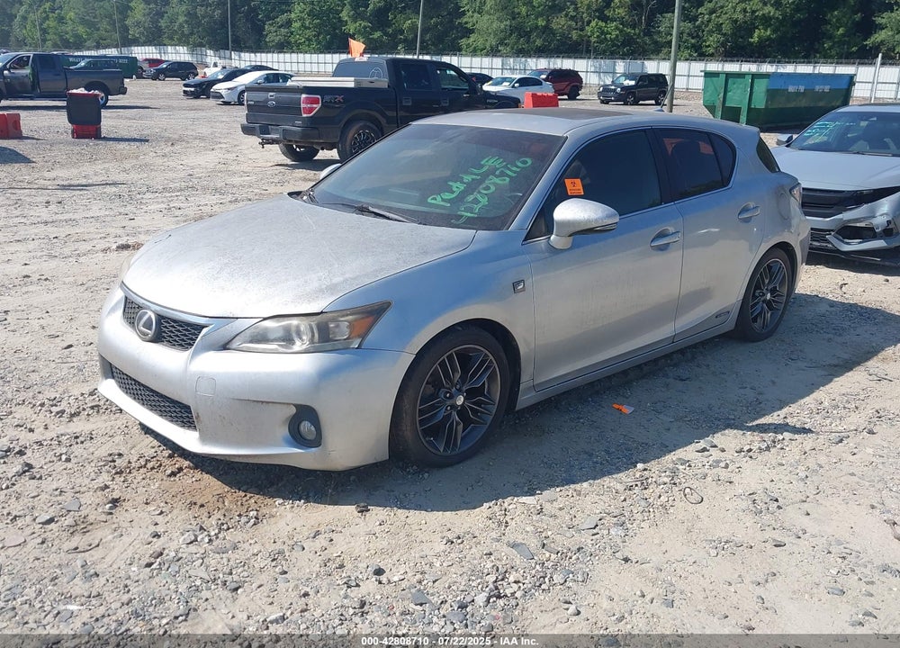 2012 LEXUS CT200H VIN: JTHKD5BH9C2058306