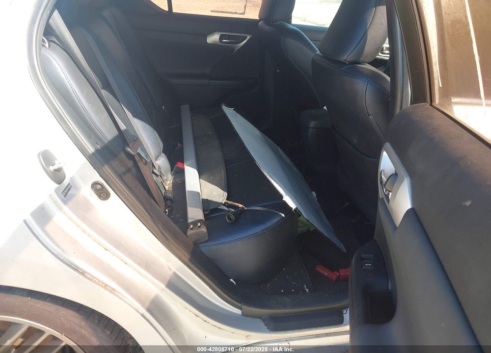2012 LEXUS CT200H VIN: JTHKD5BH9C2058306