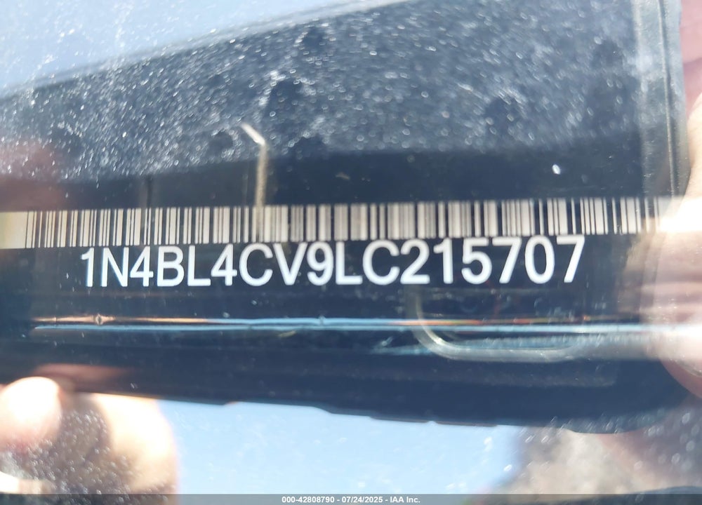 2020 NISSAN ALTIMA VIN: 1N4BL4CV9LC215707