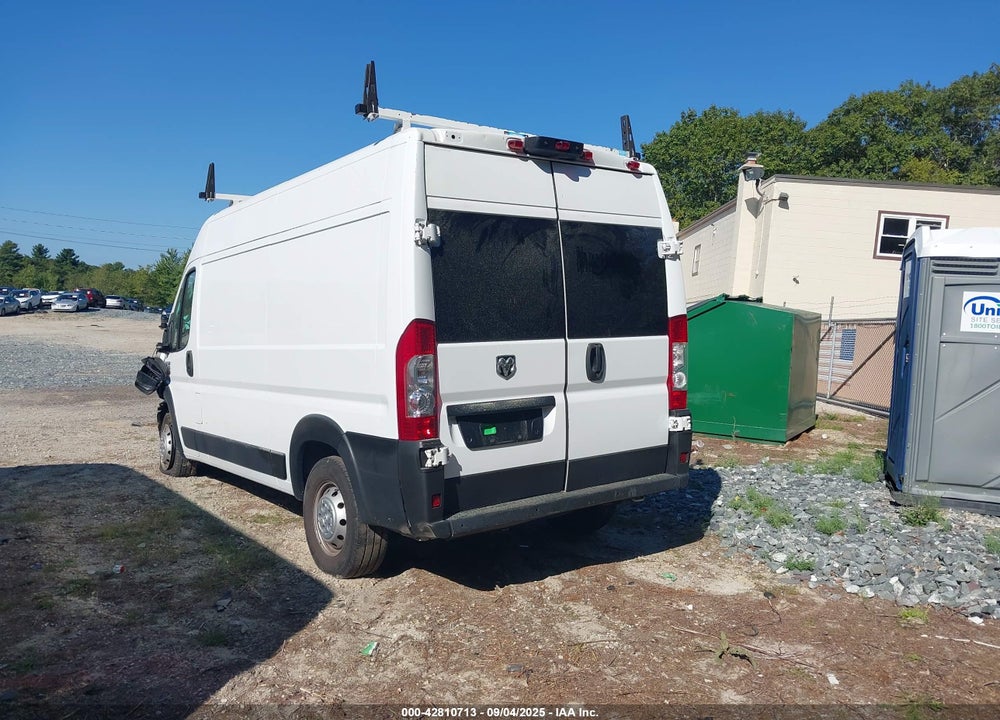2022 RAM PROMASTER 1500 HIGH ROOF 136 WB VIN: 3C6LRVBG9NE102249