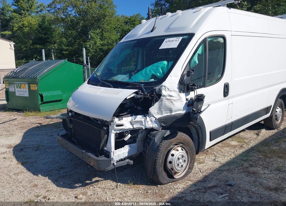 2022 RAM PROMASTER 1500 HIGH ROOF 136 WB VIN: 3C6LRVBG9NE102249