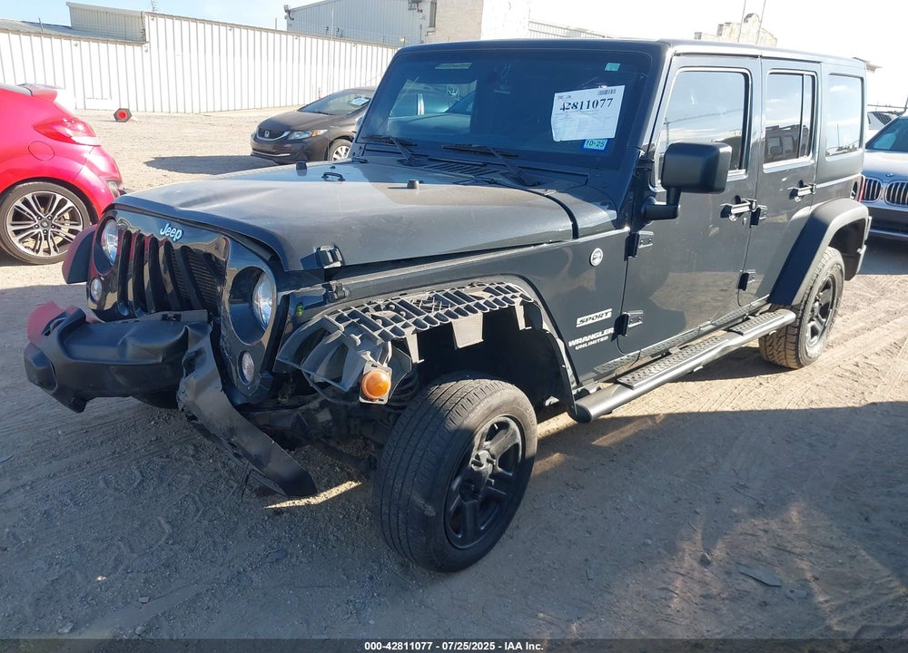 2017 JEEP WRANGLER UNLIMITED SPORT 4X4 VIN: 1C4BJWDG0HL747902