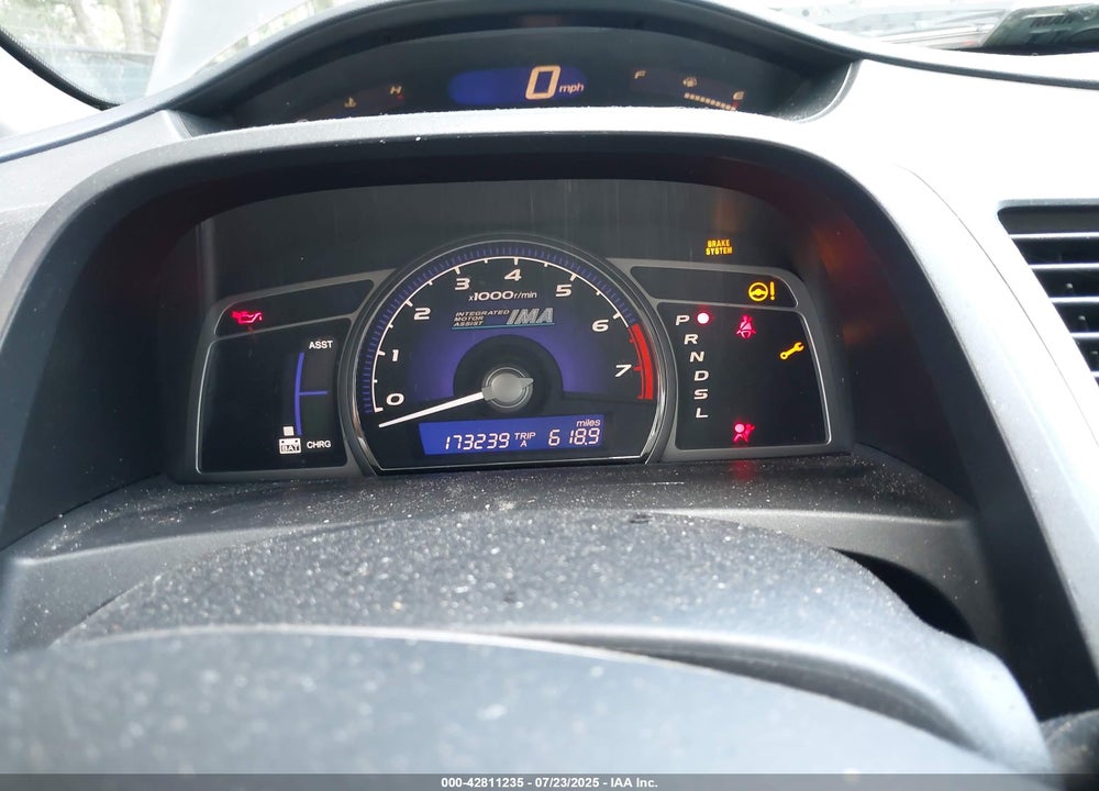 2007 HONDA CIVIC HYBRID VIN: JHMFA36247S003224