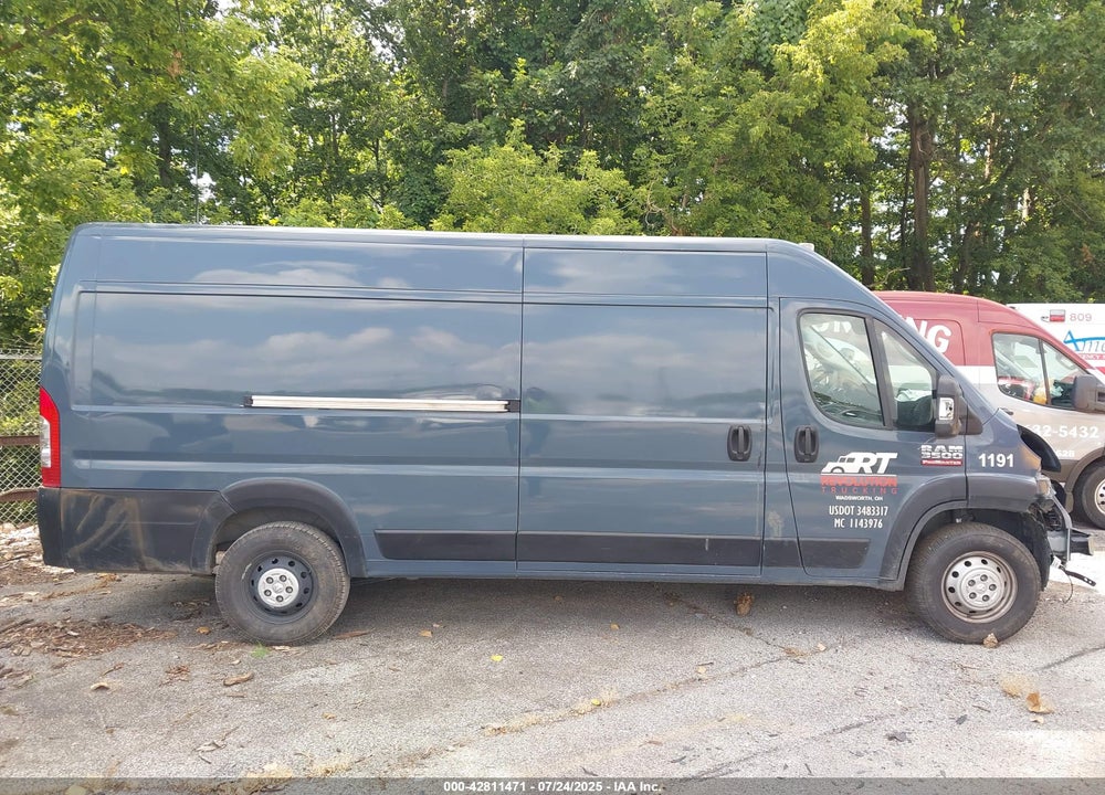 2022 RAM PROMASTER 3500 CARGO VAN HIGH ROOF 159 WB EXT VIN: 3C6MRVJGXNE136223