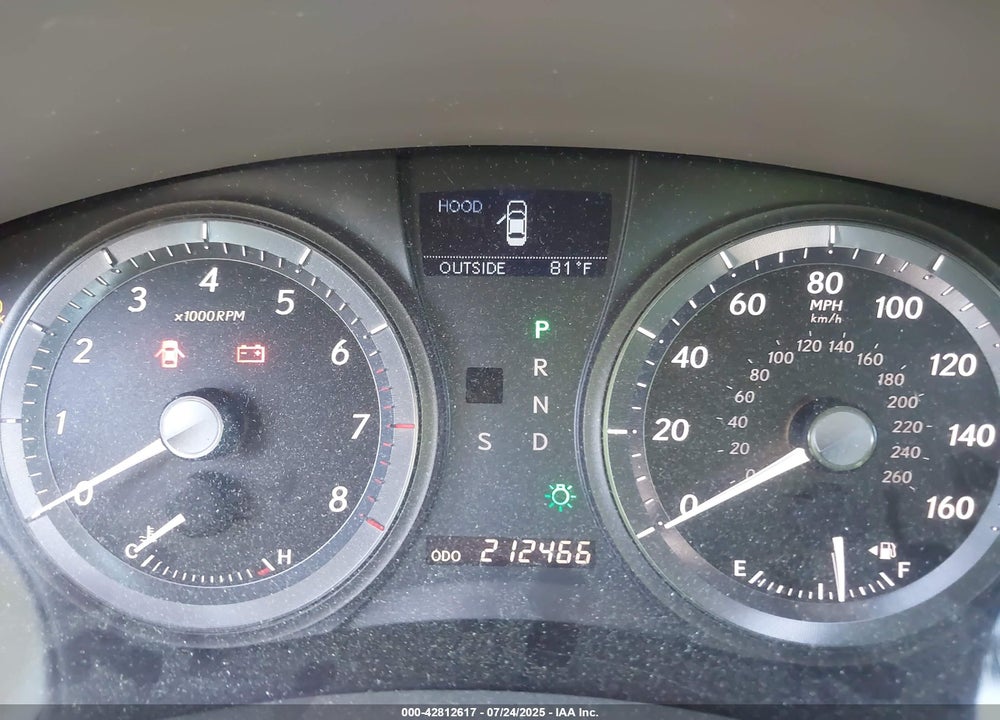 2007 LEXUS ES 350 VIN: JTHBJ46G972031956