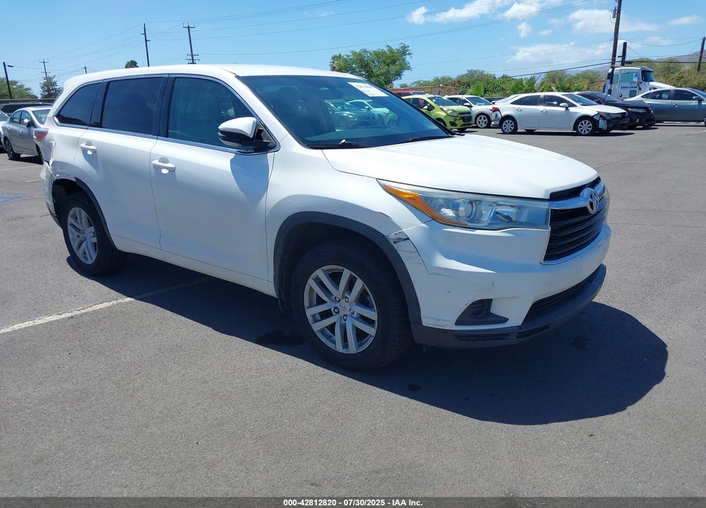 2015 TOYOTA HIGHLANDER LE VIN: 5TDZARFH0FS012600