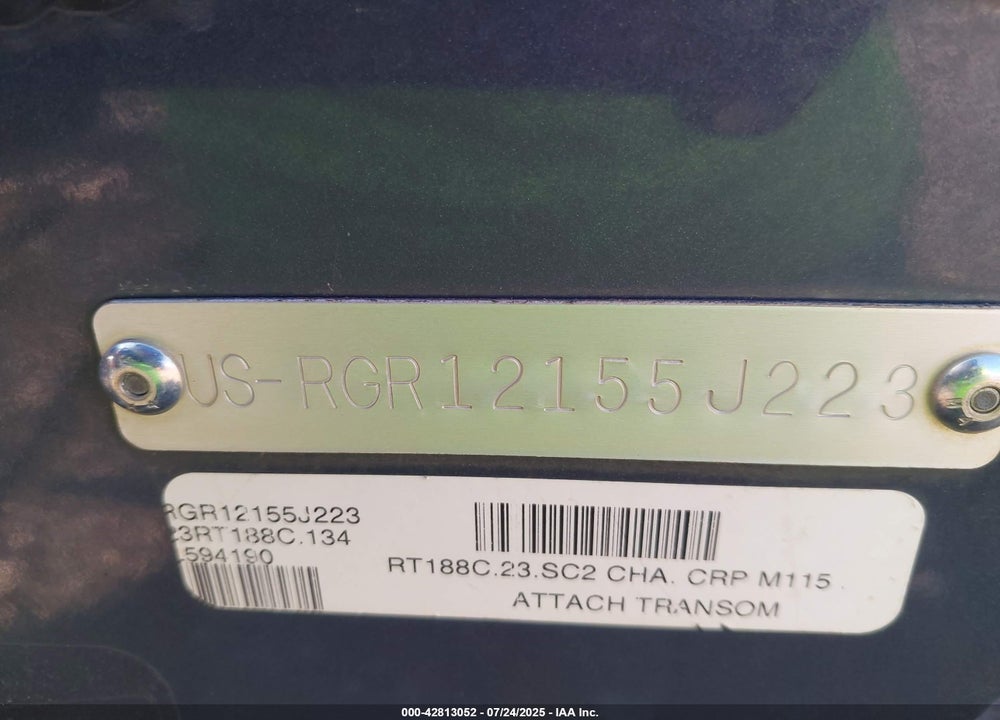 2023 RANGER OTHER VIN: RGR12155J223