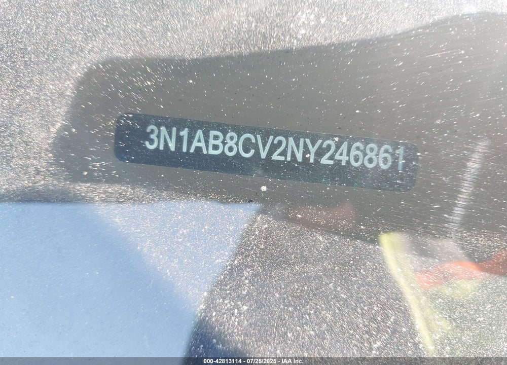 2022 NISSAN SENTRA VIN: 3N1AB8CV2NY246861