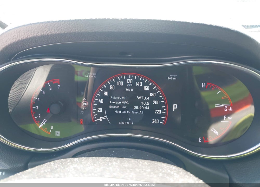 2015 DODGE DURANGO VIN: 1C4RDJDG4FC695485