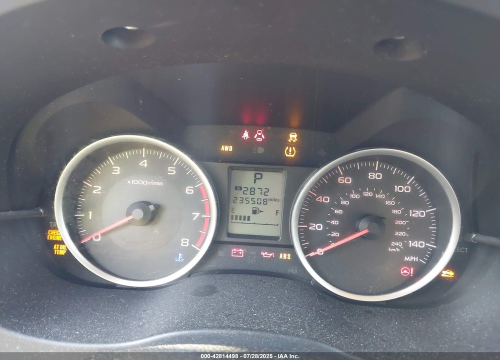 2014 SUBARU FORESTER VIN: JF2SJAEC3EH438312