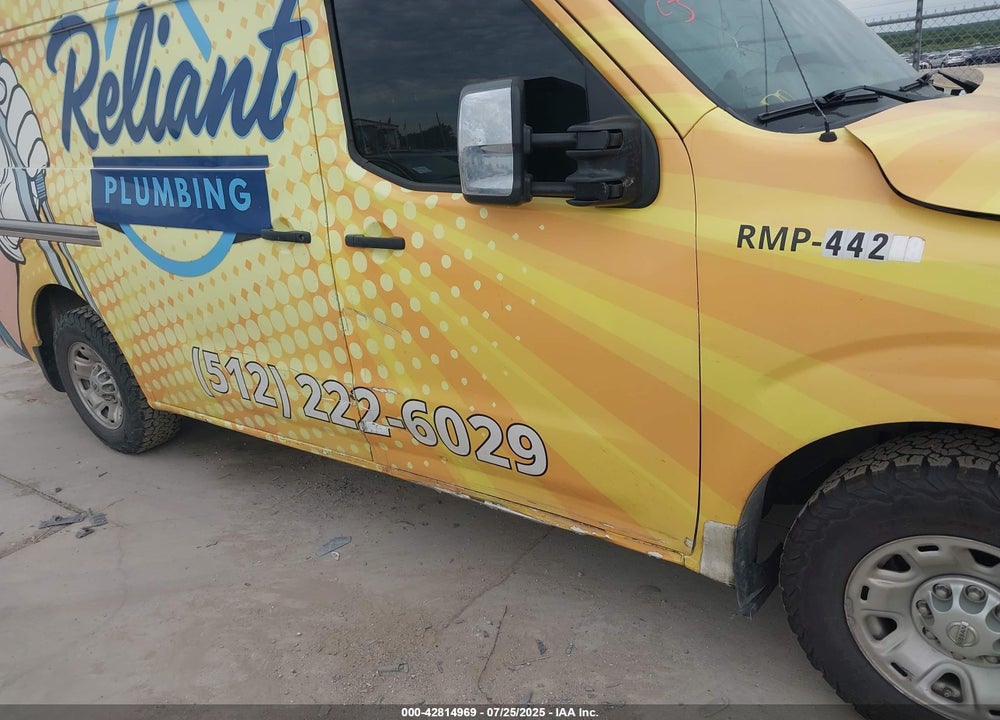 2021 NISSAN NV CARGO NV2500 HD SV HIGH ROOF V8 VIN: 1N6AF0LY7MN810915
