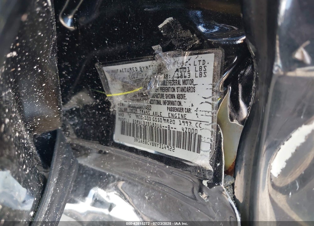 2022 NISSAN SENTRA VIN: 3N1AB8CV8NY314922
