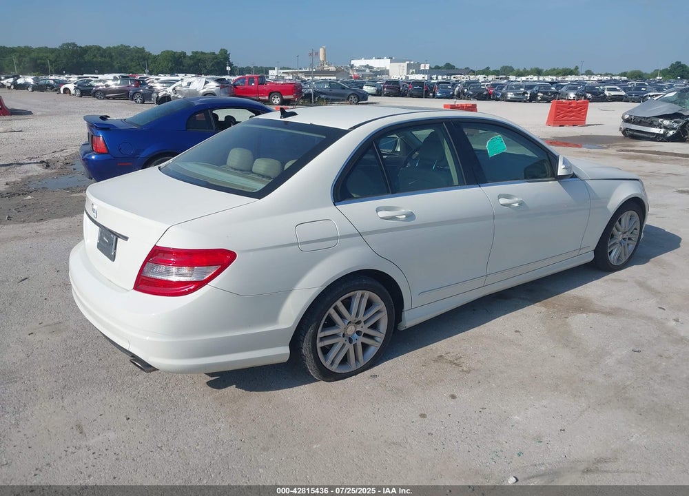 2009 MERCEDES-BENZ C CLASS VIN: WDDGF54X49R073422