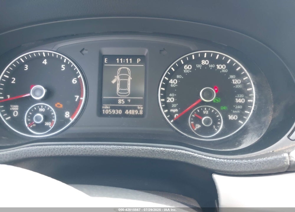 2012 VOLKSWAGEN PASSAT VIN: 1VWBP7A37CC093928