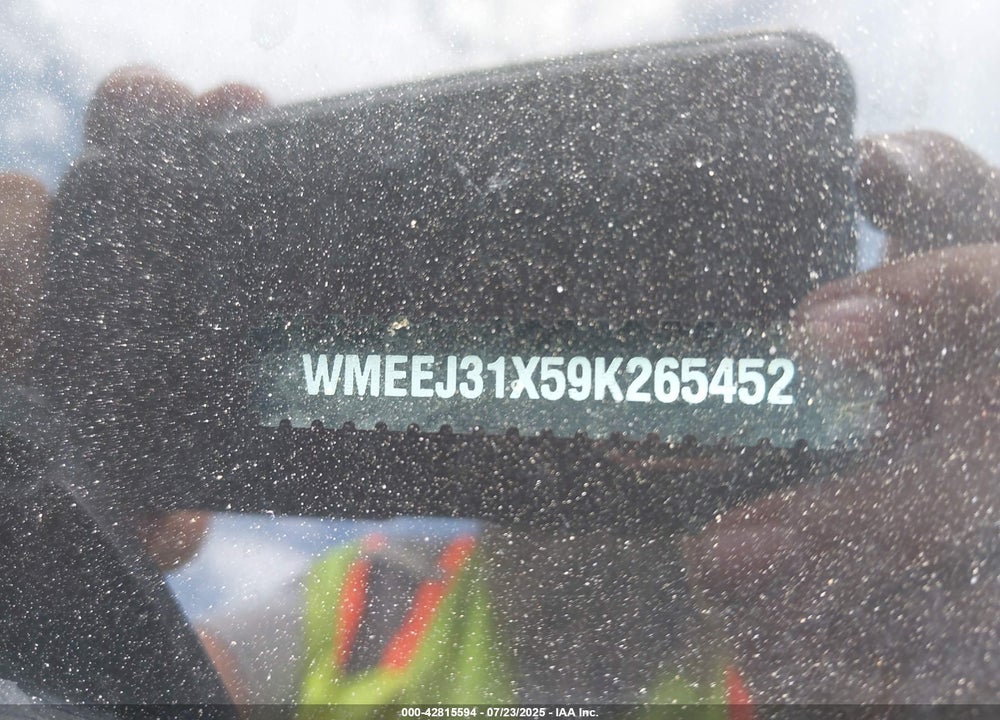 2009 SMART FORTWO VIN: WMEEJ31X59K265452